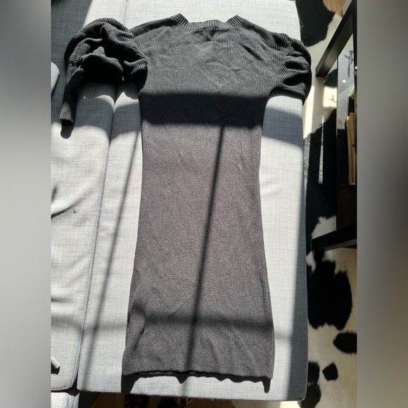 Black Express Sweater Midi Dress - Picture 4 of 5